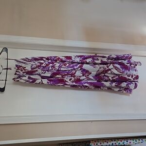 Free People Intimately Heat Wave purple Floral Maxi dress size XL preowned